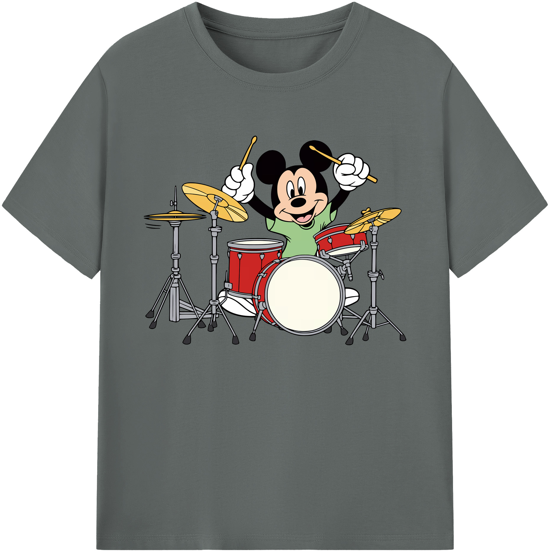 ミッキーマウス Mickey Mouse 綿100％ メンズ半袖Tシャツ｜肌触りやわらか＆通気性